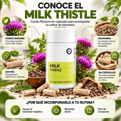 Milk Thistle 300 mg — 90 Cápsulas